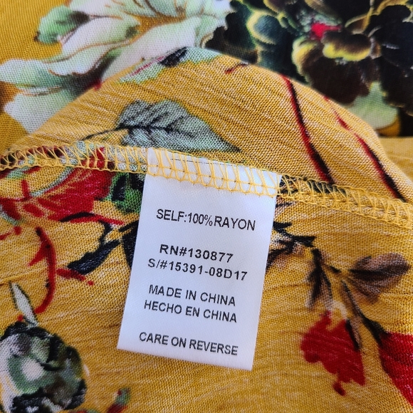 Floral yellow dress - Picture 8 of 10